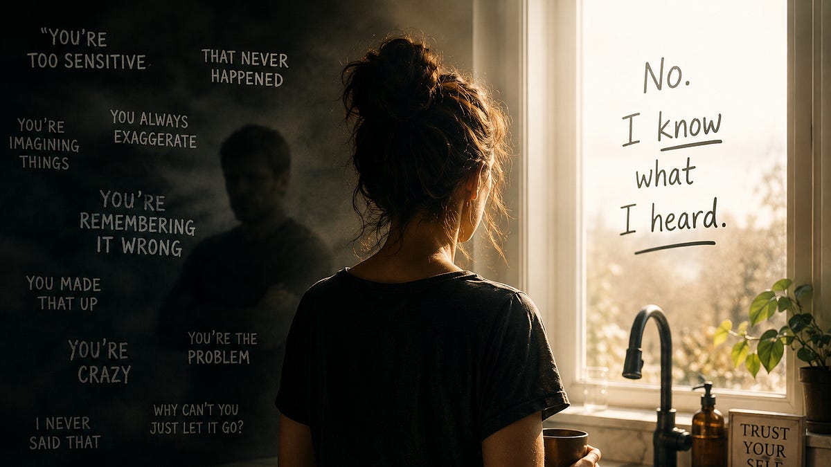 Recovering From Gaslighting (Part 1): Learning to Trust What You Know